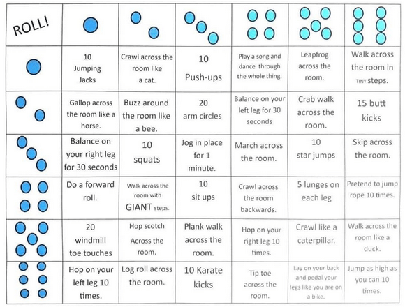 Dice Movement Games