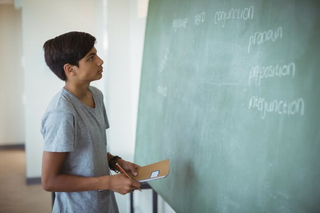 Young man giving teaching