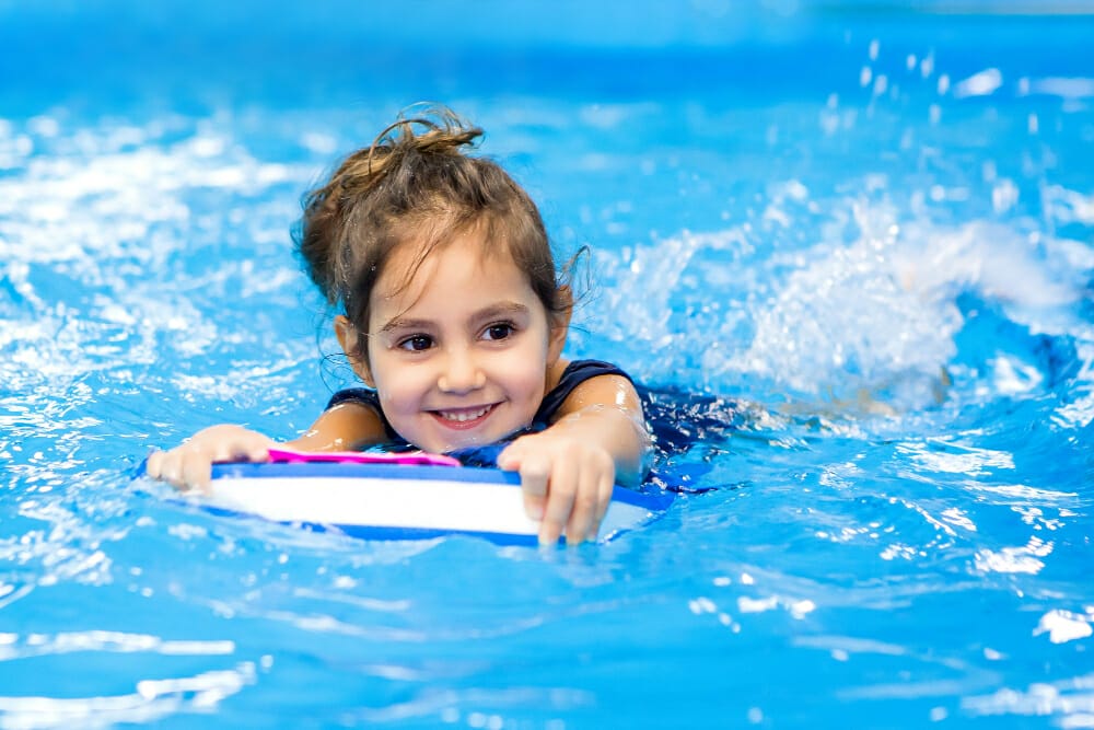 happy day for the kids in the pool