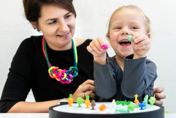 Kids doing occupational therapy